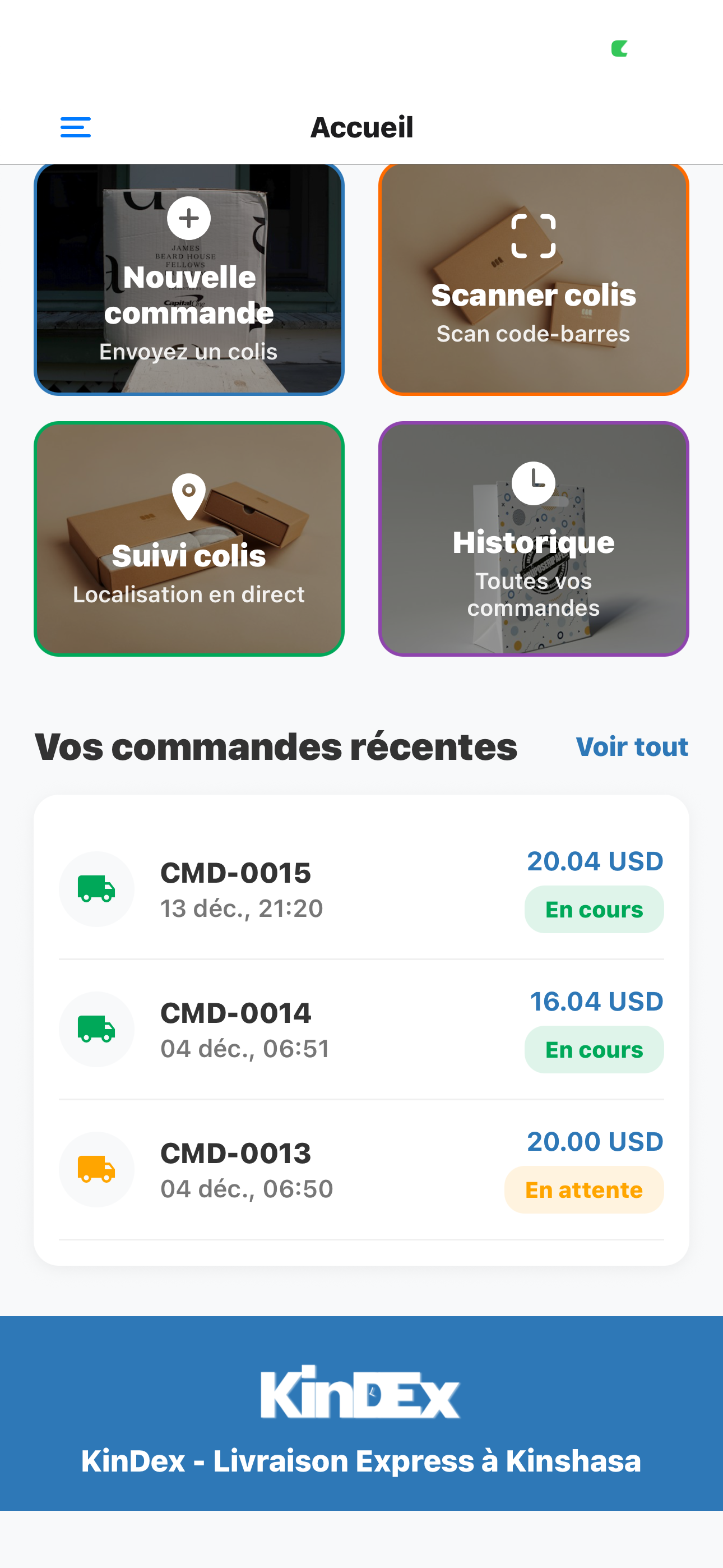 Kindex — aperçu 1