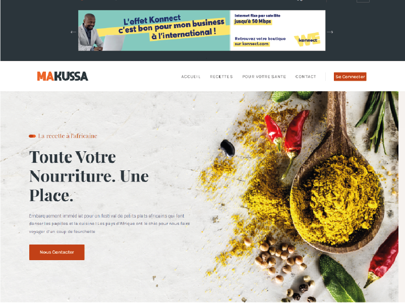Site web Makussa